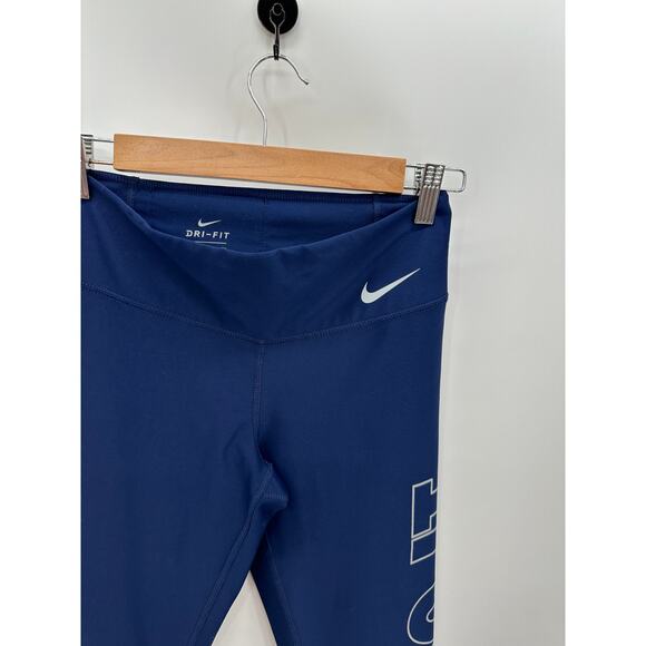 Nike Dri-fit Blue Power Victory Tight Leggings Just Do it Womens Size Small - Picture 4 of 8